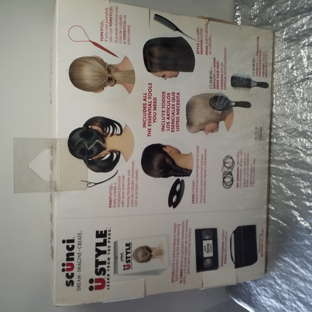 SCUNCI U STYLE NEW KIT VHS Vintage Hair Style Tools - Picture 2 of 4